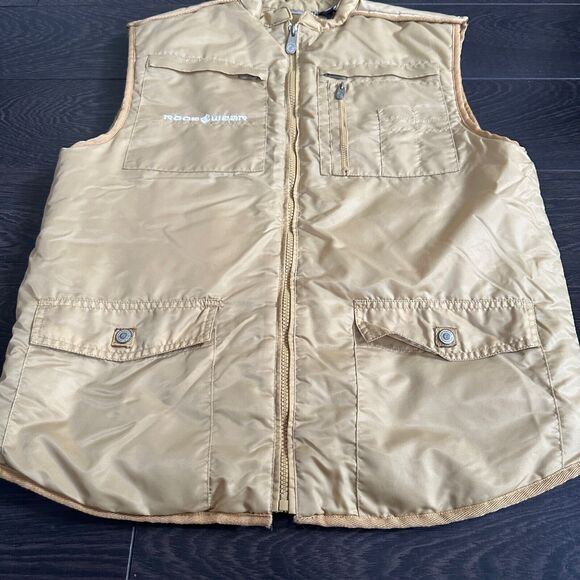 Vintage Rocawear Puffer Vest Sleeveless Full Zip Pockets Logo Men's Small - Picture 2 of 7